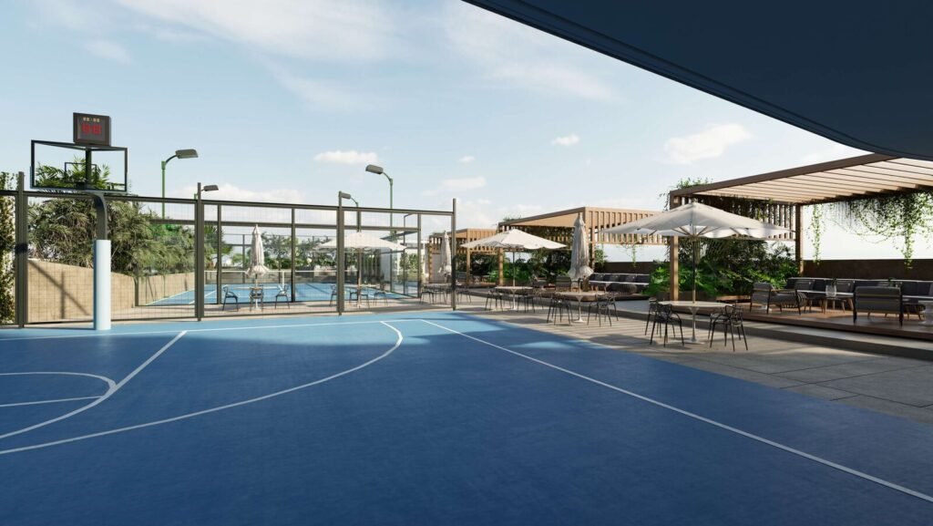 Media cancha de basquetbol – Artemisa Beach Residence