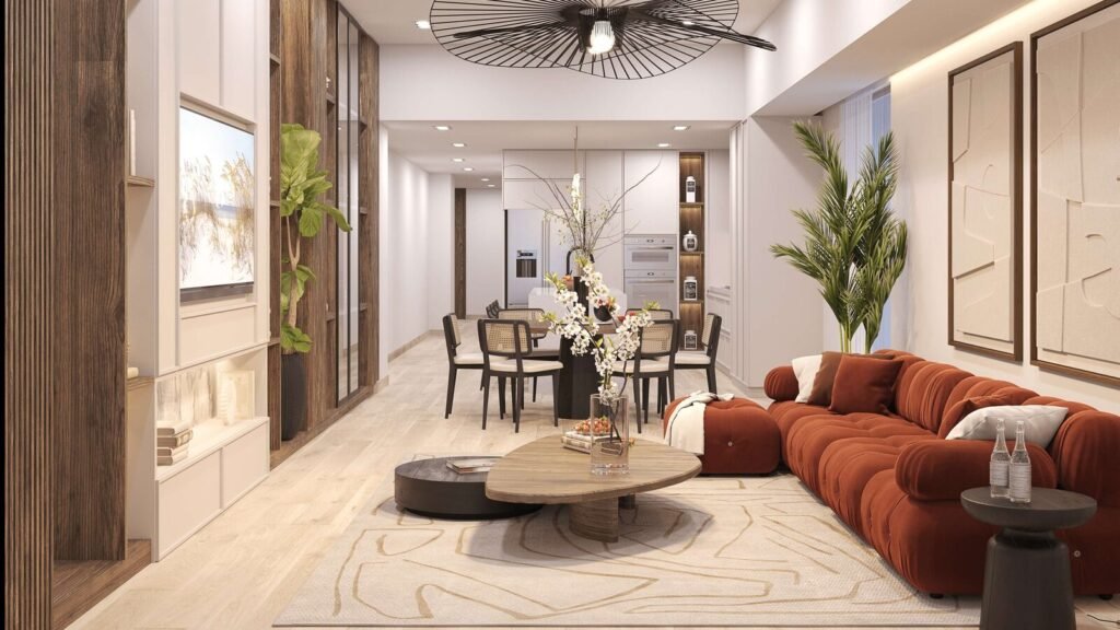 Sala y comedor – Artemisa Beach Residence
