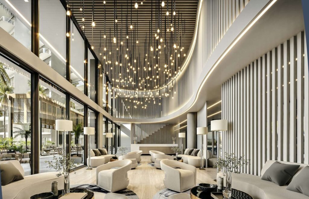 Lobby y recepción – Aruba Grand Marina