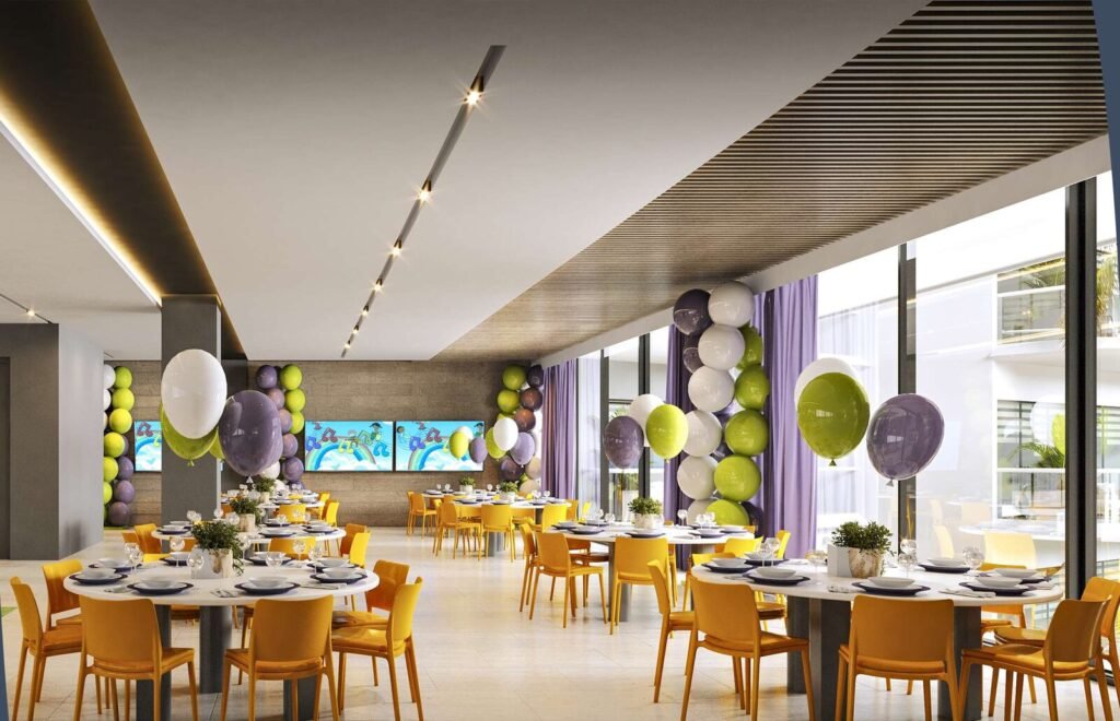 Salón de eventos para 120 personas – Aruba Grand Marina