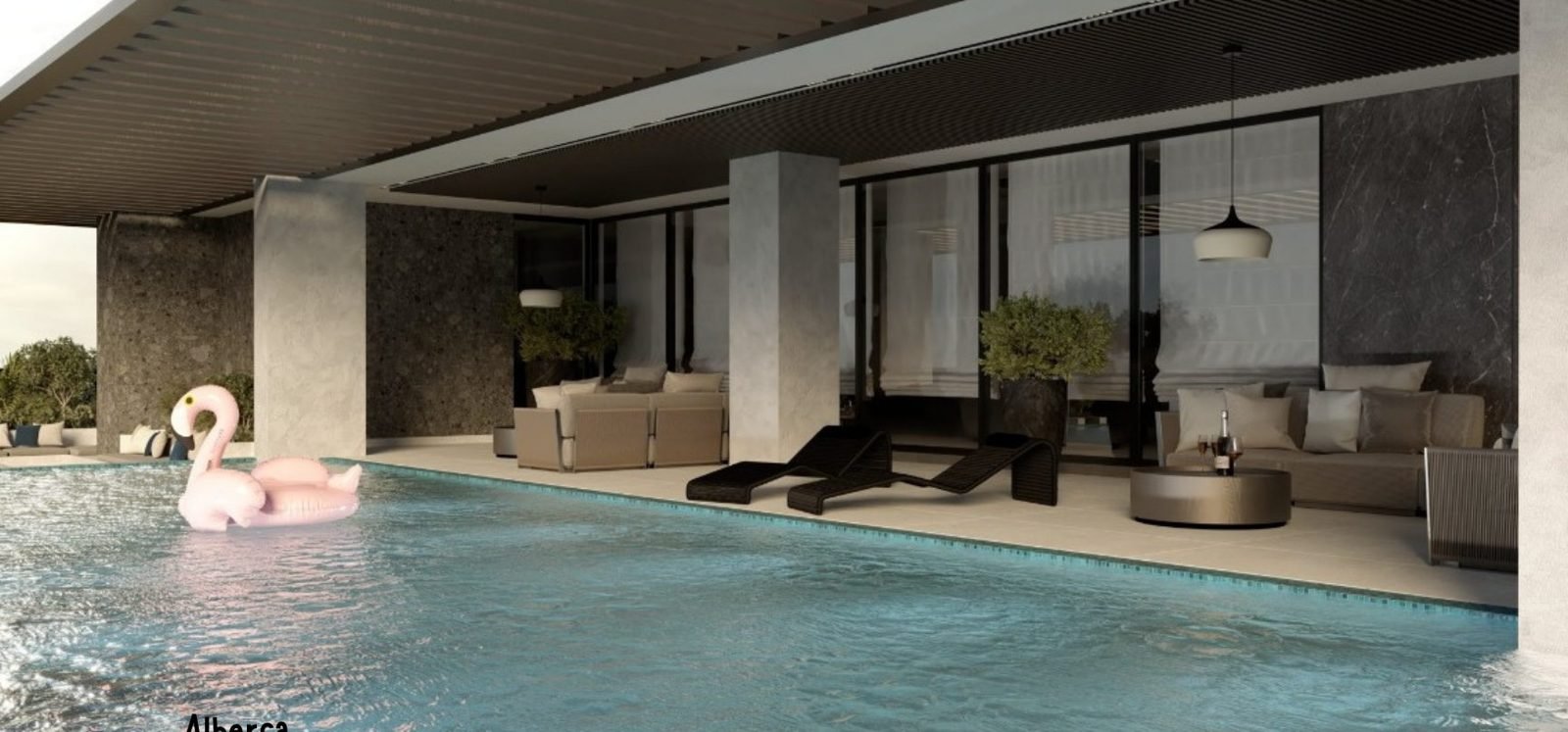 Alberca infinity climatizada – Maré Golden Zone Condos